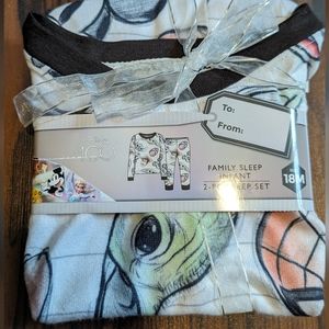 Disney 100 infant 2 piece Pajamas Size 18 Months Brand New